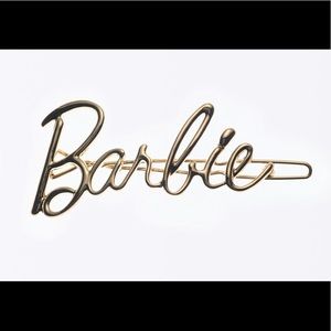 Zara X Barbie the movie gold plated clip Barrette limited edition sold out!